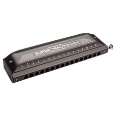 호너 NEW SUPER 64X 하모니카, 블랙, 1개, M758601