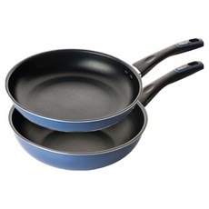 DORCO MyChef Pure Light 2件式鍋具組, 煙灰藍, 1套, 平底鍋 28cm + 深炒鍋 28cm