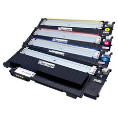 그래토너 삼성 CLT-K515S C515S M515S Y515S SL-C565FW SL-C565W SL-C515W SL-C515 컬러 레이저 프린터 호환 재생 토너 4종 세트, 검정, 파랑, 빨강, 노랑, 1세트