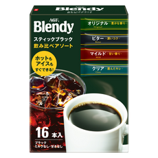 AGF Blendy 即溶黑咖啡 綜合風味, 2g, 1個, 16個裝
