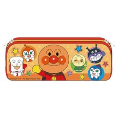 ANPANMAN 麵包超人 筆袋 麵包超人與夥伴們, 橘色, 1個