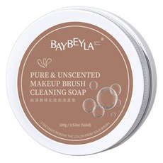 BAYBEYLA 貝貝拉 化妝刷清潔皂 100g, 1個, 純淨無味