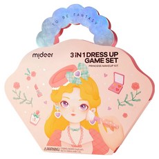 mideer 3合1公主彩妝化妝遊戲組 NMD3378, 混合顏色, 1套