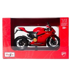 Maisto 摩托車模型 Ducati 1199 Panigale 1：12 + 支架套裝, 紅色(支架), 1套