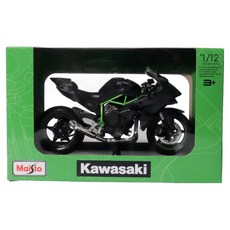 Maisto 摩托車模型 川崎 Ninja H2-R 1：12 + 附支架套裝, 灰色(附支架), 1套