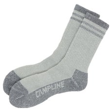 CAMPLINE 男士健行羊毛登山襪, 1套, 灰色