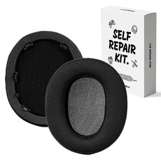 SPACE SHIELD Sony Inzone H6 Air 相容耳機耳墊套組 兩側一組, 黑色, 1套