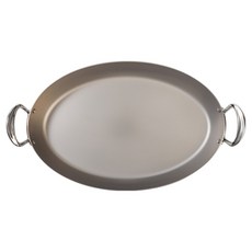 Mauviel1830 M'COOK 電磁爐用不鏽鋼橢圓形煎鍋 30 x 20 cm, 1個, 30cm