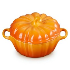 LE CREUSET 萬聖節系列南瓜烤盅 珊瑚橘, 1個, 12cm