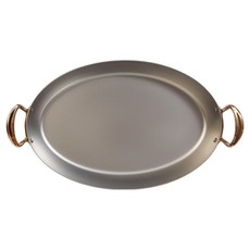 Mauviel1830 M'COOK B 電磁爐用不鏽鋼橢圓形煎鍋 30 x 20 cm, 1個, 30cm