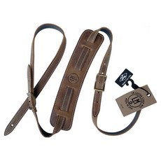 LM Products 復古肩墊吉他背帶 棕色 VPD-BR, 1個
