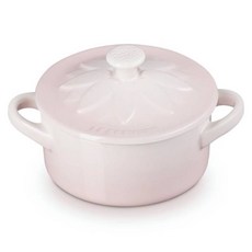 LE CREUSET 向日葵迷你圓烤盅 貝殼粉, 1個, 10cm