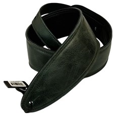 LM Products 奢華皮革經典吉他背帶 Green E-H25, 1個