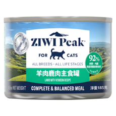 ZIWI Peak 滋益巔峰 經典主食罐系列 92%鮮肉貓罐, 185g, 1個, 羊肉 + 鹿肉
