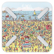 Atflee 智慧LED體脂計 Where's Wally?威利在哪裡聯名款 T8, 海灘版, 1個, FAFSCT8-007