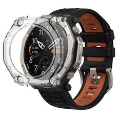 SPACE SHIELD Amazfit 智慧手錶相容 PC 防撞保護殼, 透明, 1個