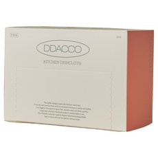 DDACCO 可水洗抹布 盒裝 橘色, 1個, 30張