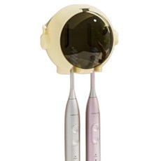 Mashatu 太空人壁掛式防塵蓋牙刷架, 黃色, 1個