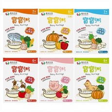飯友 6in1寶寶粥 綜合口味嚐鮮組, 150g, 1套, 番茄小牛 + 鮭魚 + 蘋果小豬 + 南瓜小雞 + 貝貝吻魚 + 彩椒菇菇