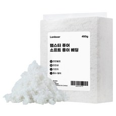 Lanboer 倉鼠純淨柔軟紙墊料 白色, 450g, 1個