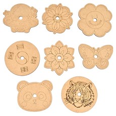 포포팬시 창의대장 DIY 전통 캐릭터 팽이 만들기 8종 세트, 혼합색상, 1세트