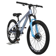 언테이크 레오니드6 MTB자전거 알루미늄 디스크 브레이크 66cm 방문설치, 오션 실버, 1개, 168.5cm
