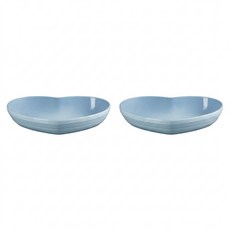 LE CREUSET 心型盤, 海岸藍, 2個
