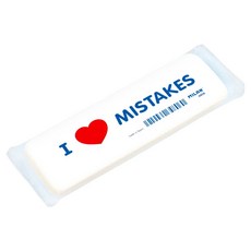 밀란 I LOVE MISTAKES 4806 지우개 CNM4806, 혼합색상, 1개