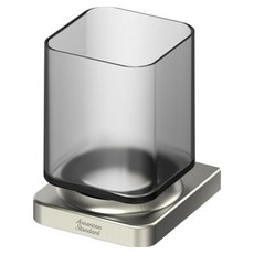 American Standard 平面配件杯 + 杯架組 FH1051-0KAK440AH, 緞面髮絲紋, 1套
