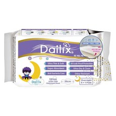Dailix 立體漂浮吸血鬼超瞬吸抑菌淨味乾爽衛生棉 護翼型, 1個, 7片, 35cm