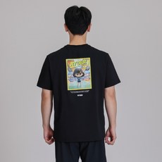 RYDER 배드민턴 코튼라이크 오버핏 반팔 티셔츠 2026RC-11