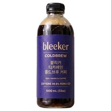 Bleecker 低咖啡因冷萃冰滴咖啡, 1個, 1入, 1L