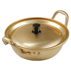 All Da On Cook 黃銅韓式火鍋, 金色, 1個, 24cm