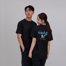 RYDER 배드민턴 코튼라이크 오버핏 반팔 티셔츠 2026RC-13