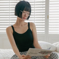 글램공감 티어 캡내장 스판 나시 브라탑