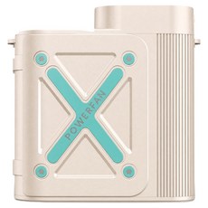 윈드랩 휴대용 바람 강도조절 무선냉각 이너쿨 허리벨트 USB 충전식 허리 선풍기, 베이지, J36