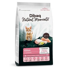 Dibaq Natural moments 5星級系列 幼貓用乾飼料, 1.5kg, 1個, 雞肉+火雞