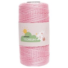삼남뜨개실 삼남여름 PP 가방 소품 뜨개실 110g, 37 라이트 핑크, 1개 37 라이트 핑크, 1개