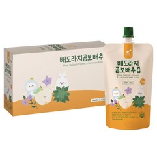 리틀스푼 배도라지 곰보배추즙, 10개, 100ml