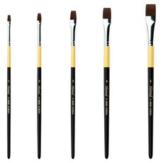 헤렌드 디자인 구성붓 5종 세트 F-9000, 1세트, 1호, 2호, 3호, 4호, 5호