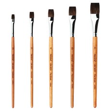 Herend 單支油畫筆5件套組 LBK-9220, 1套, 2號, 3號, 4號, 5號, 7號