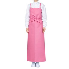 홈스라인 양면 방수앞치마 무광 특대 쌍고리 H형 119 x 117 cm, 핑크, 1개