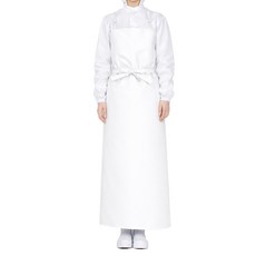 홈스라인 양면 방수앞치마 무광 특대 쌍고리 H형 119 x 117 cm, 화이트, 1개