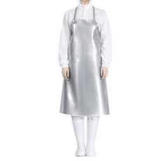 홈스라인 양면 방수앞치마 중 고리형 64 x 89 cm, 실버, 1개