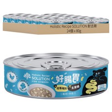 Holistic Recipe SOLUTION 耐吉斯 犬 好腸胃主食罐 滋養補鈣, 80g, 24個, 雞肉 + 羊奶