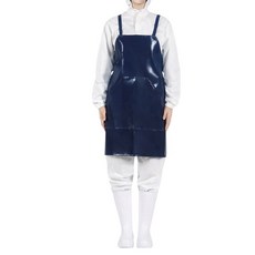 홈스라인 양면 방수앞치마 소 주머니 H형 64 x 72 cm, 네이비, 1개