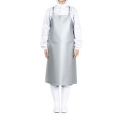 홈스라인 양면 방수앞치마 무광 중 쌍고리 H형 64 x 89 cm, 실버, 1개