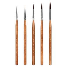 Herend 人造毛細筆單支 S-3400 5件套組, 1套, 1號, 2號, 3號, 4號, 5號