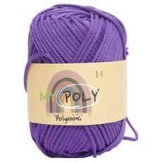 삼남뜨개실 가방 소품 두꺼운 마이 폴리실 120g, 14 퍼플, 1개