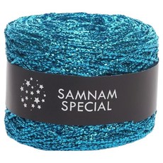 삼남뜨개실 삼남포인트 특수 반짝이 포인트 뜨개실 50g, 08 아쿠아, 1개